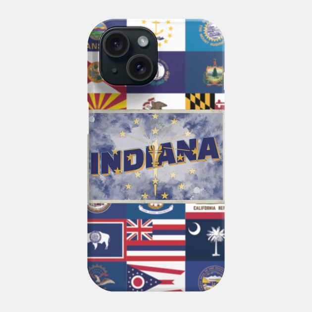 Indiana vintage style retro souvenir Phone Case by DesignerPropo