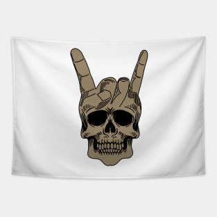 Heavy Metal Skull Tapestry