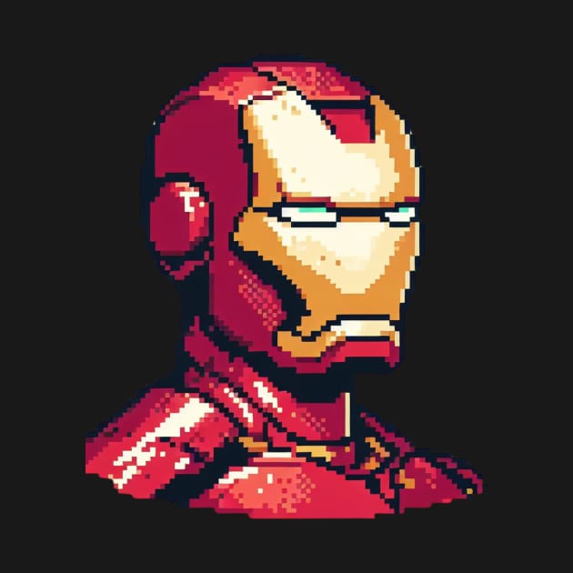 Pixel Ironman Iron Man Retro San by Amado ⭐⭐⭐⭐⭐