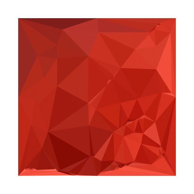 American Rose Red Abstract Low Polygon Background by retrovectors