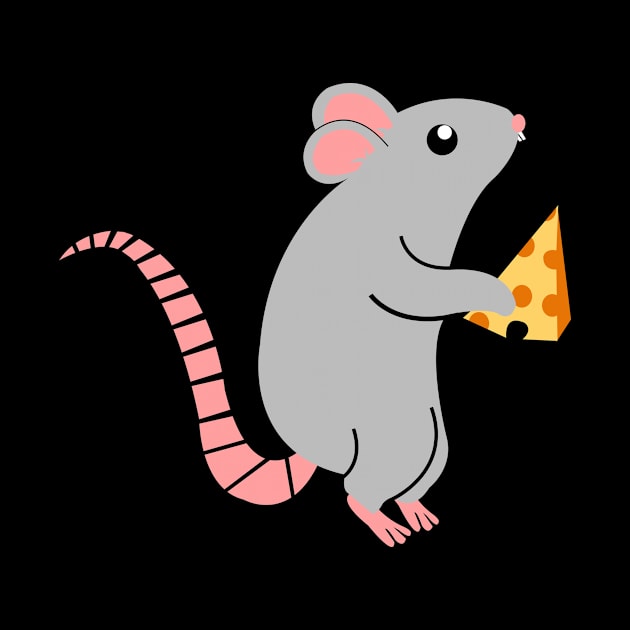 Rat - in love with Cheese by MaikaeferDesign