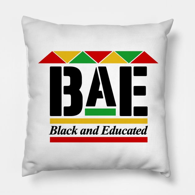 BLACK AND EDUCATED - BLACK LIVES MATTER Pillow by DEWArt