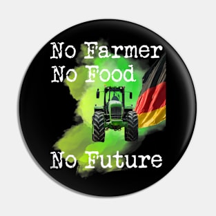 No Farmer, No Food, No Future Pin