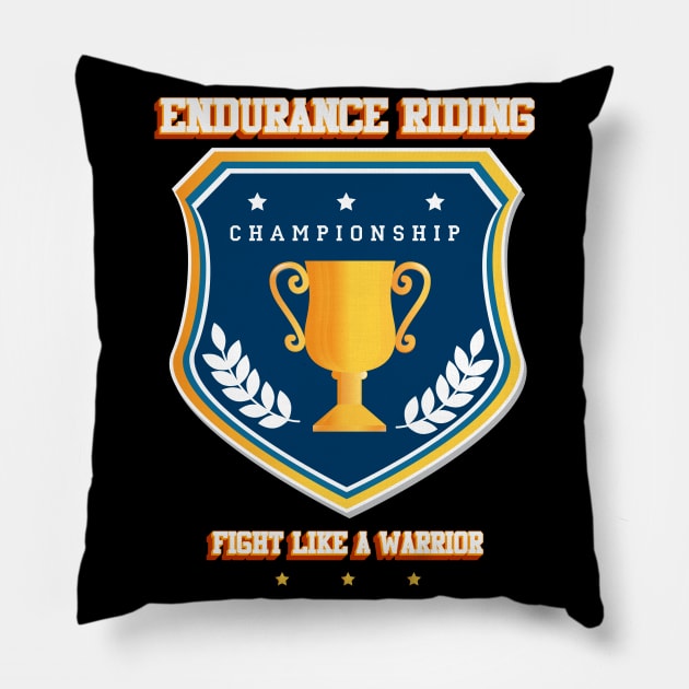 Endurance riding Pillow by Baim_Art