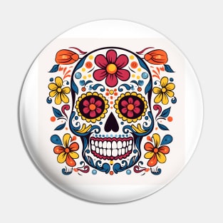 Day of the Dead Sugar Skull 10 Pin