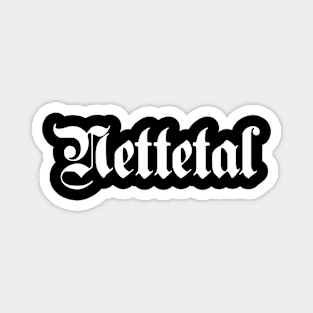 Nettetal written with gothic font Magnet