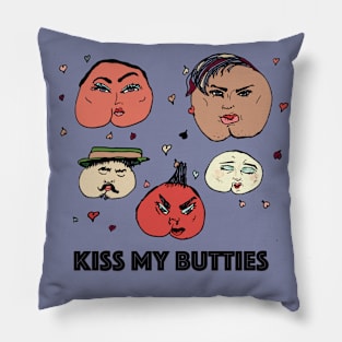 Butt-mojis: Kiss My Butties Pillow