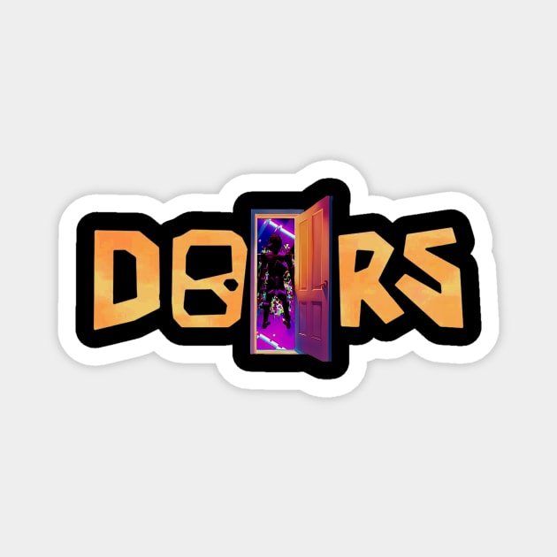 Open DOORS - Glitch (Roblox Doors) Magnet by Atomic City Art