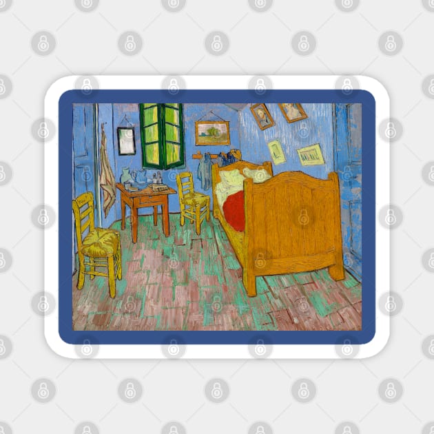 Bedroom in Arles Magnet by SteelWoolBunny