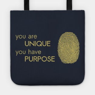 Unique with Purpose - Fingerprint Tote