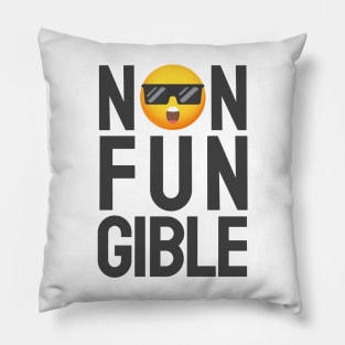 Cool NFT. Non-fungible token Pillow