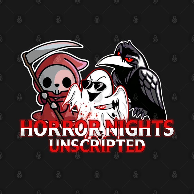 Horror Nights Unscripted ALT Logo by Hallowed Thrills