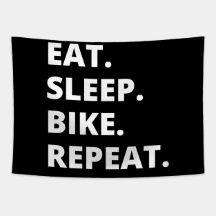 Eat Sleep Bike Repeat Tapestry