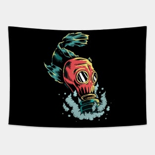 Gasmask Tapestry