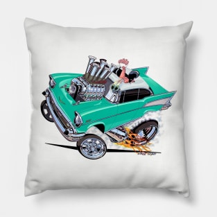 REVVIN 57 Chevy AQUA Pillow