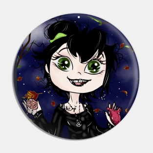 Adorable Gothic Little Vampire Witch Pin