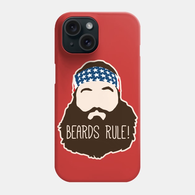 Beards Rule Phone Case by DetourShirts