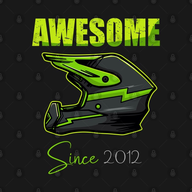 Awesome  Since 2012  Dirt Bike tee by hadlamcom