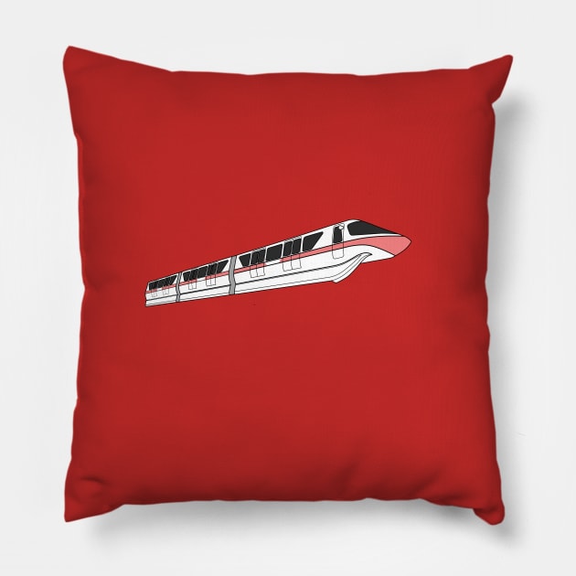 Coral Monorail Line II Pillow by FandomTrading