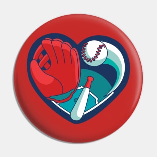 I love baseball Pin