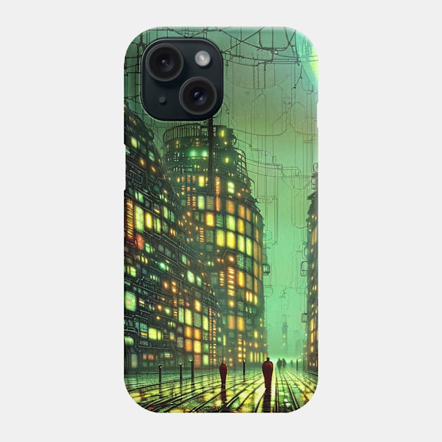 Abstract Cityscape Phone Case by Trip Tank