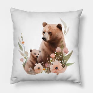 Bear with baby Pillow