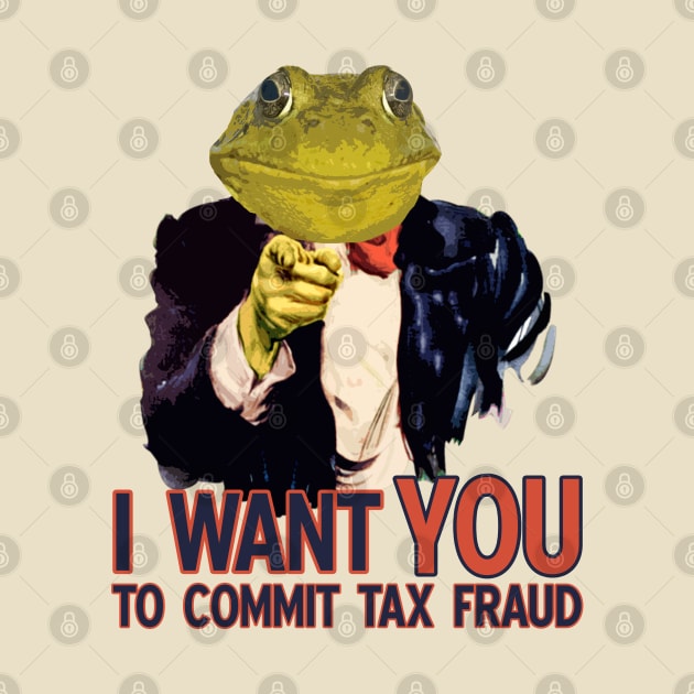 Tax Fraud Frog Wants You by giovanniiiii