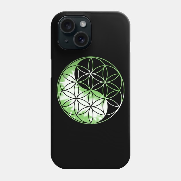 Yin Yang - Flower of Life Phone Case by marieltoigo