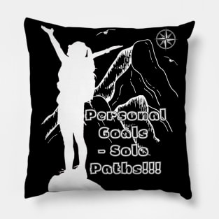Personal Goals, Solo Paths Pillow