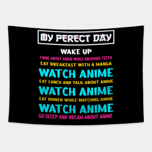 Perfect Day Anime Quote Manga Cosplay Otaku Gift Tapestry