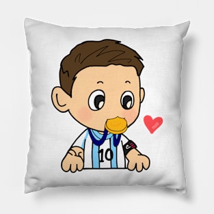 Messi cute doodle Pillow