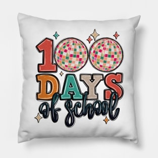 Disco Ball 100 days of school Pillow