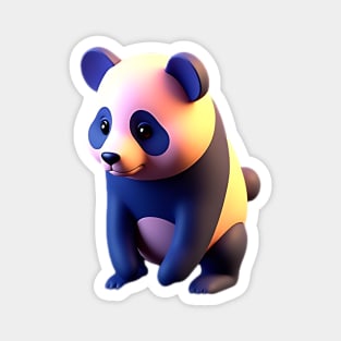 Chibi Kawaii Panda 3D Magnet