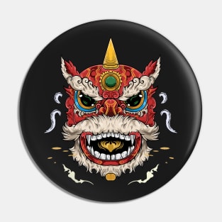 Chinese Barongsai Lion Dance Pin