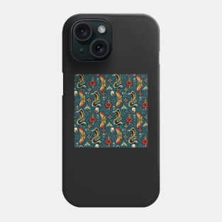 Blue Bold Eyes Pattern Phone Case