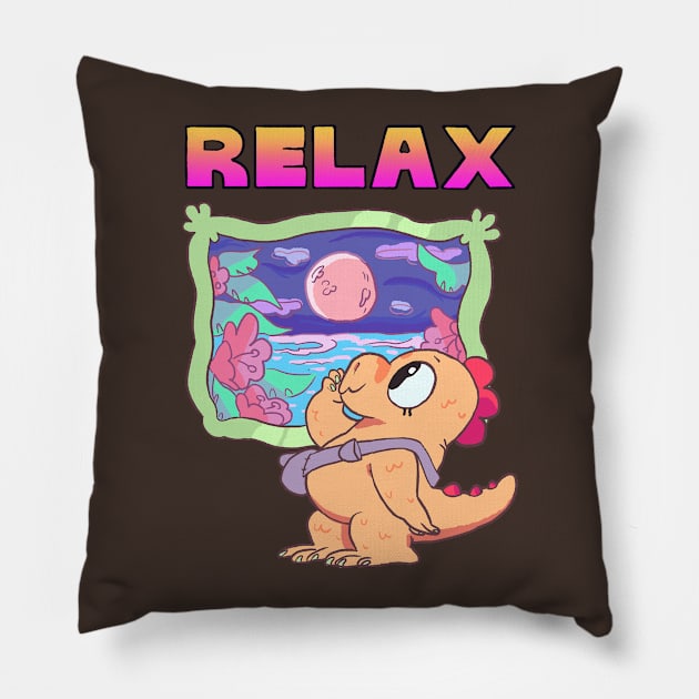 RELAX 03 Pillow by bigfatbugbites