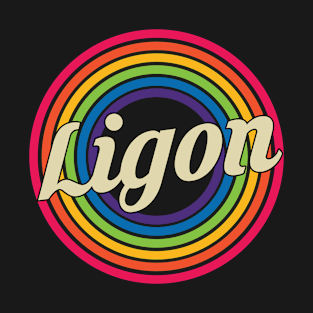 Ligon - Retro Rainbow Style T-Shirt