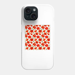 Beautiful Red Poppy Flowers Phone Case