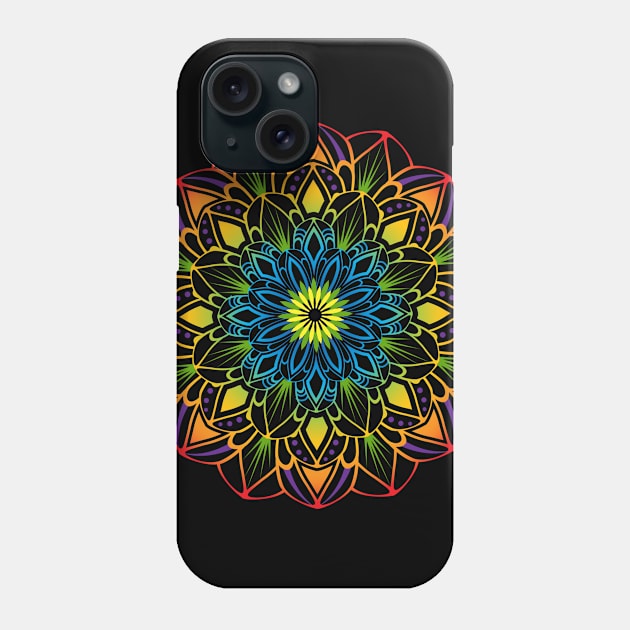 Colorful Mandala Phone Case by BeCreativeHere