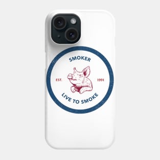 Meat lover that live to smoke father day gift Phone Case