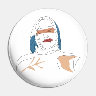 Abstract face of beautiful woman Pin