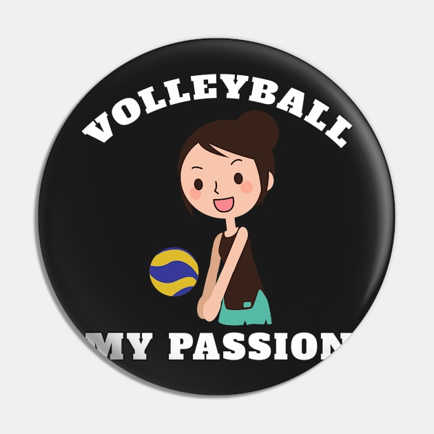 Volleyball My Passion Pin by amitsurti