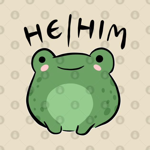 He/Him Kawaii Frog: Celebrating Masculine Aesthetics with Adorable Froggy Characters by Ministry Of Frogs