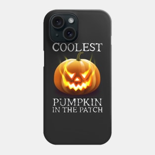 Coolest Pumpkin In The Patch Toddler Kids Boys Halloween Phone Case