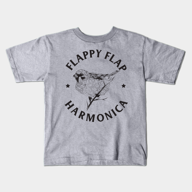 Flappy Flap Harmonica - Flappy Bird - Kids T-Shirt | TeePublic
