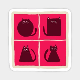 Cats in the box Magnet