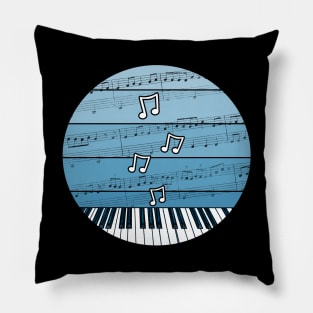 Jazz Pianist Music Notation Piano Teacher Musician Pillow