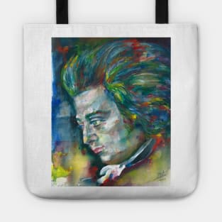 WOLFGANG AMADEUS MOZART watercolor portrait.1 Tote