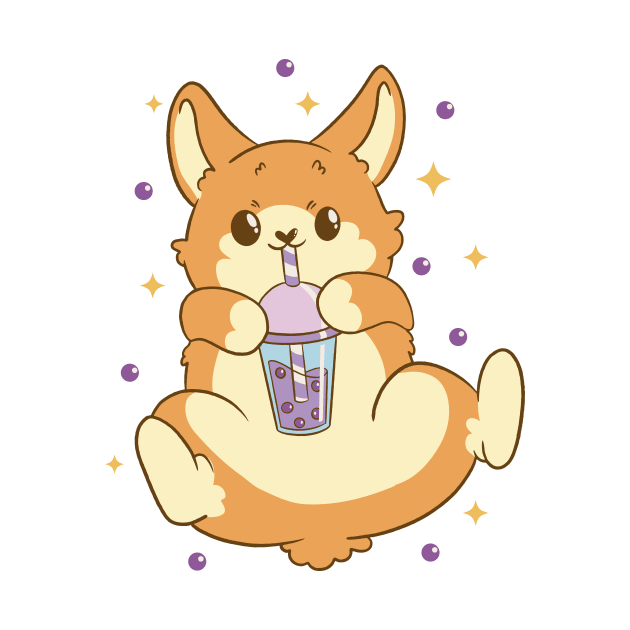 Dog Bubble Tea by LindenDesigns