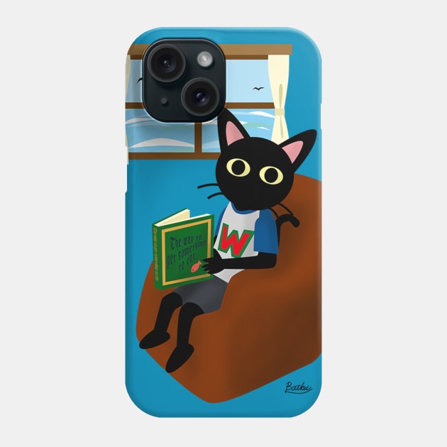 Reading a book Phone Case by BATKEI